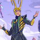 Marvel's Loki presents himself to the Fortnite universe as UFOs fly in the background.